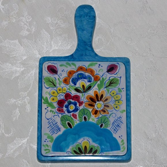 Hand Painted and Artist Signed Trivet | Wilma Verch Vintage Trivet - Picture 1 of 6